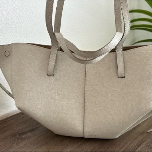 Authentic Polène Cyme textured Cream Bag - Picture 2 of 5